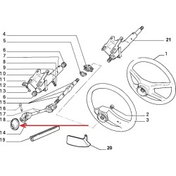 Soufflet de colonne de direction - Fiat Panda