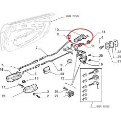 Poignée extérieure droite - Fiat Barchetta