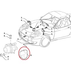 Tappo fendinebbia - Fiat Barchetta