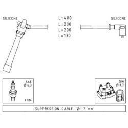 Ignition cable setPunto 1.2 16V