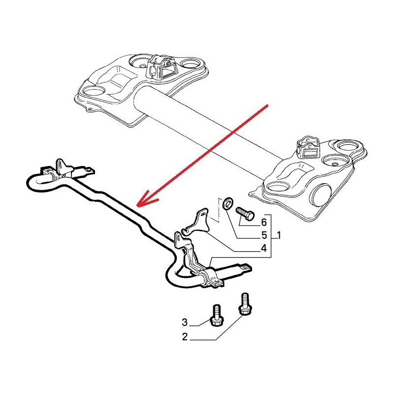 barra stabilizzatrice - Fiat Barchetta