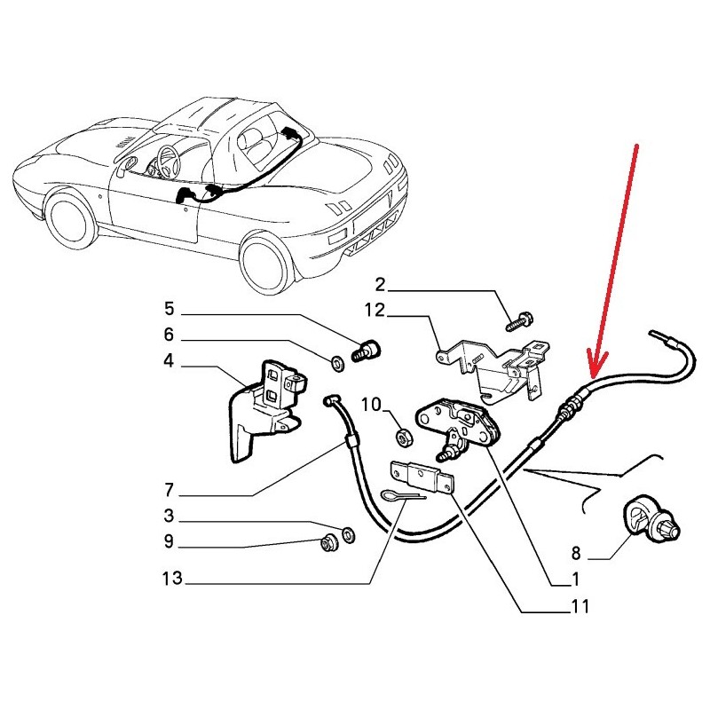 Cable - Fiat Barchetta