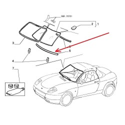 Weatherstrip - Fiat Barchetta  