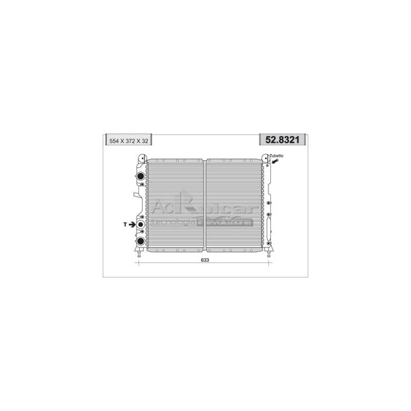  Radiateur d'eau moteur - Fiat Coupe 1,8 / 2,0 