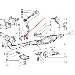 Silencer support  - Fiat Barchetta 