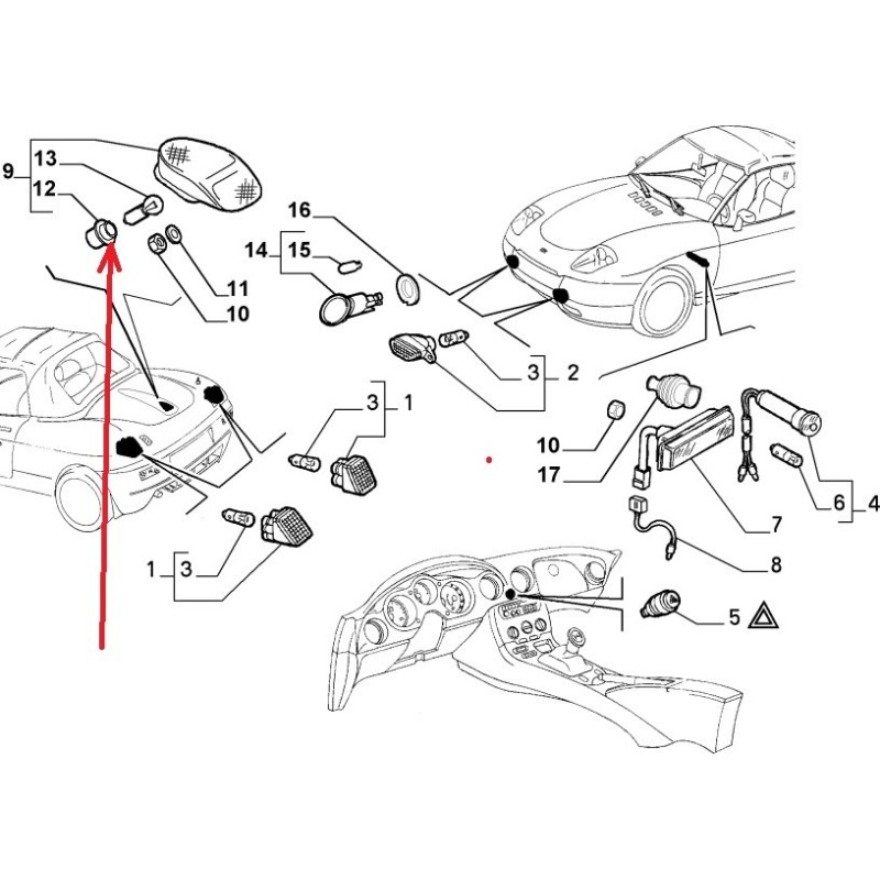 Portalampada - Fiat Barchetta