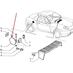 Sportello carburante - Fiat Barchetta 