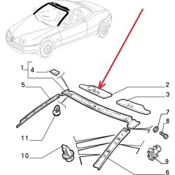 Pare soleil Droit - Alfa Romeo SPIDER