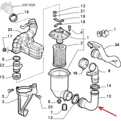 Manicotto collegamento filtro aria - Alfa Romeo GTV / SPIDER