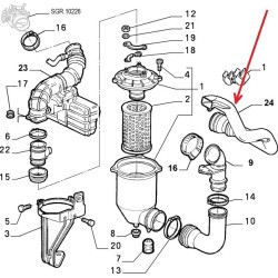 Air filter connection hose - Alfa Romeo GTV / SPIDER