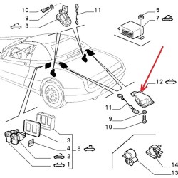 Verrouillage gauche de capote - Alfa Romeo Spider