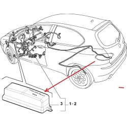 Fuse box cover - Alfa Romeo 147 / GT  V6  3,2