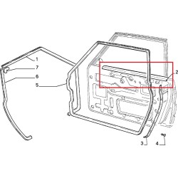 Right window gasket - Lancia Delta