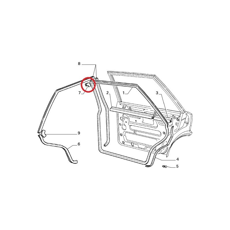 Couvre joint - Lancia Delta