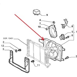 Ventilator - Alfa Romeo 156  1,6 / 1,8 / 2,0 TS