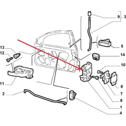 Serrure avant gauche - Alfa Romeo 156 