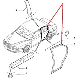 Right rear door seal - Alfa Romeo 156 SW GTA / Progression / Distinctive