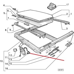 Interruttore del tetto apribile - Alfa Romeo 156