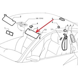 Left sun visor - Fiat Coupe 