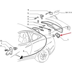 Striker plate - Alfa Romeo Spider / Fiat Coupe 