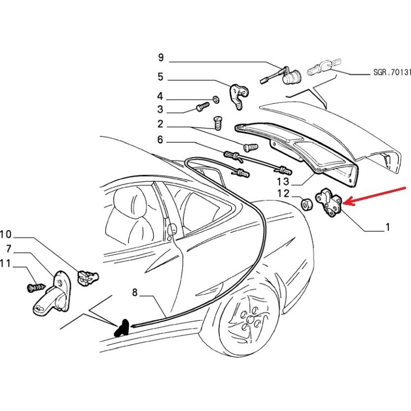 Scontrino - Alfa Romeo Spider / Fiat Coupe 