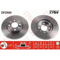 Front brake discs - Alfa roméo / Fiat