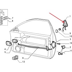 Right outer handle - Fiat Coupe