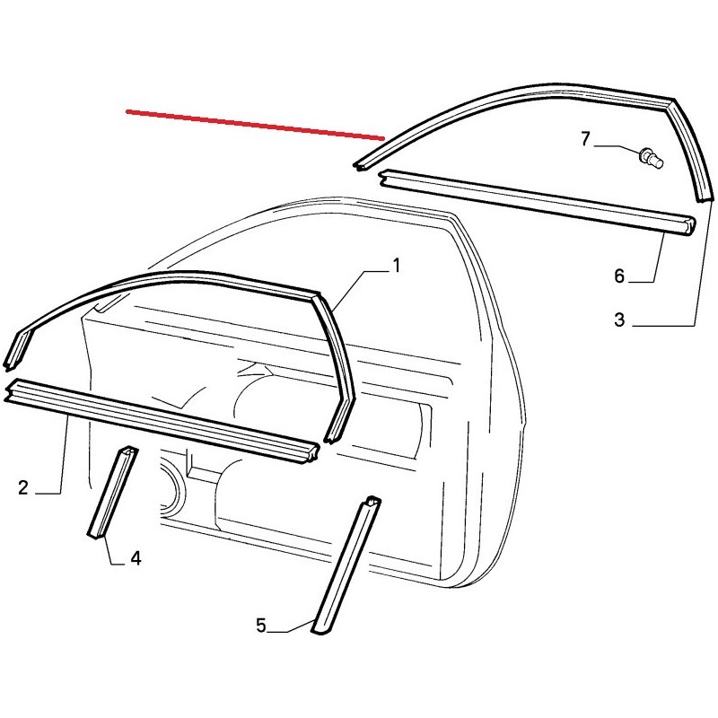 RIGHT MOULDING - Fiat Coupe