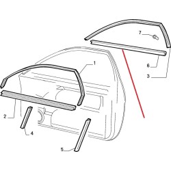 raschiaverto esterno sinistro - Fiat Coupe