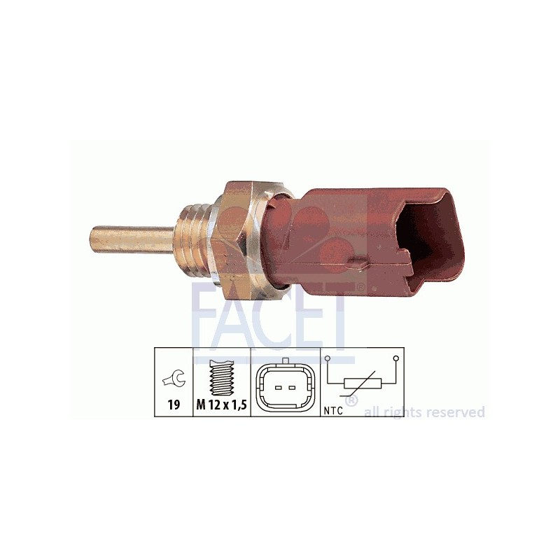 Water temperature sender - Fiat / Alfa roméo / Lancia