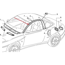 Guarnizione porta sinistra - Fiat Coupe