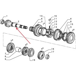 Mozzo del cambio 16 / 57 - Fiat / Lancia