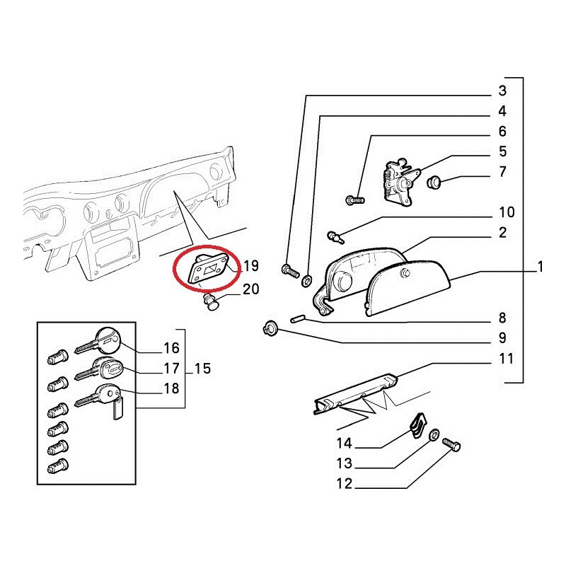 Striker plate - Fiat Barchetta