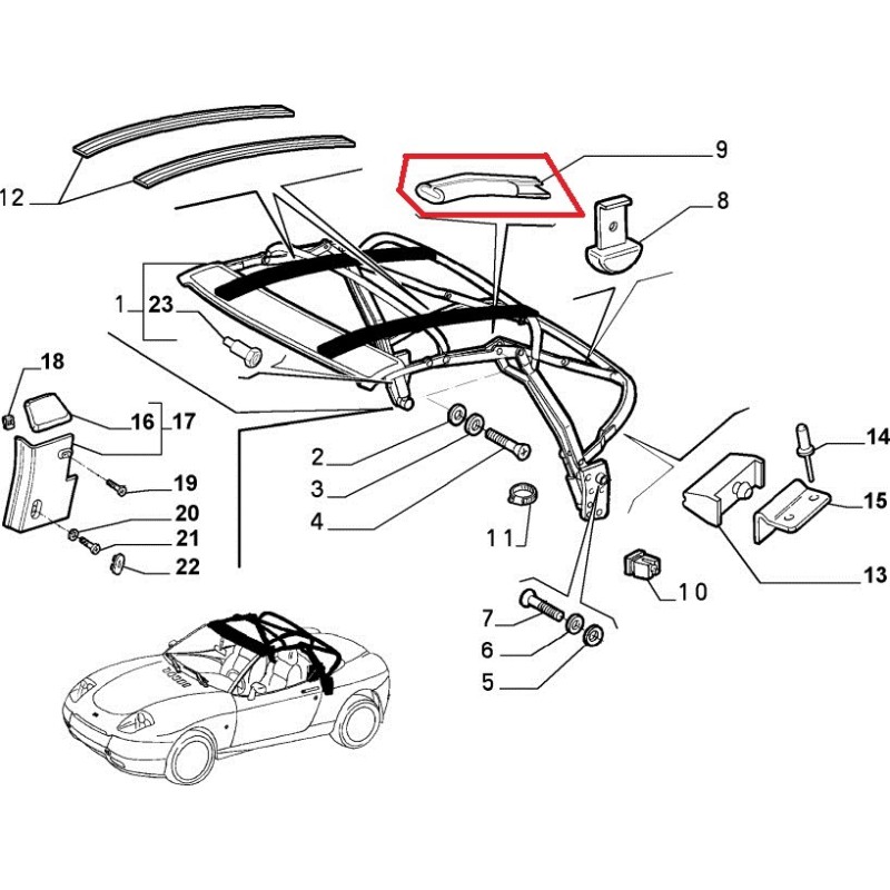 Left protection - FIAT  BARCHETTA