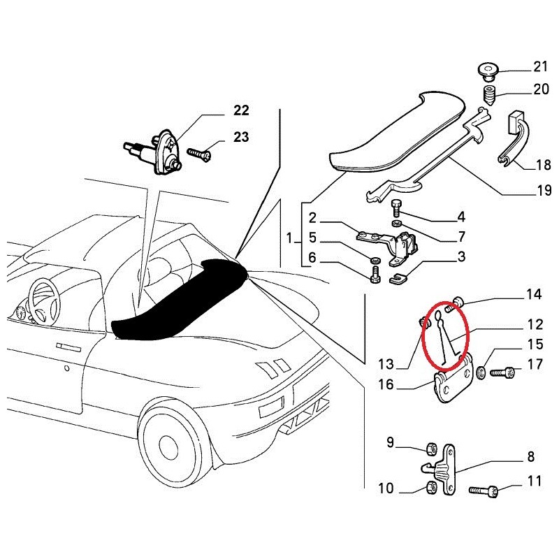 Ressort -  FIAT  BARCHETTA