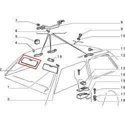 Right sun visor - FIAT  PANDA