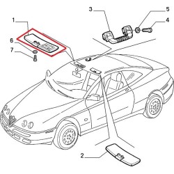 Pantina parasole destra - ALFA ROMEO  GTV