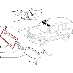 Right sun visor - FIAT  DOBLO