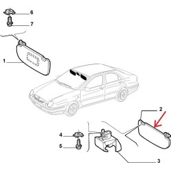 Left sun visor - LANCIA  LYBRA