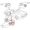 Interruttore finestra destra - Alfa Romeo GTV / Spider  MY 2003