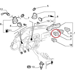 Interruttore fendinebbia - Alfa Romeo GTV / Spider