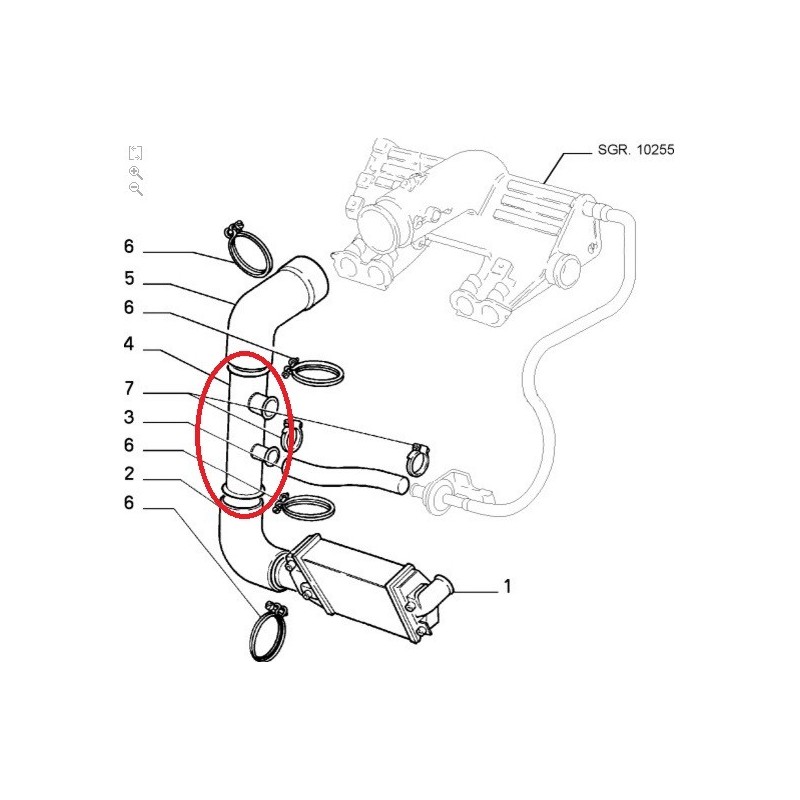 Manicotto - Fiat Uno Turbo 1,4