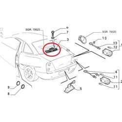 Third stop light - Fiat Coupe