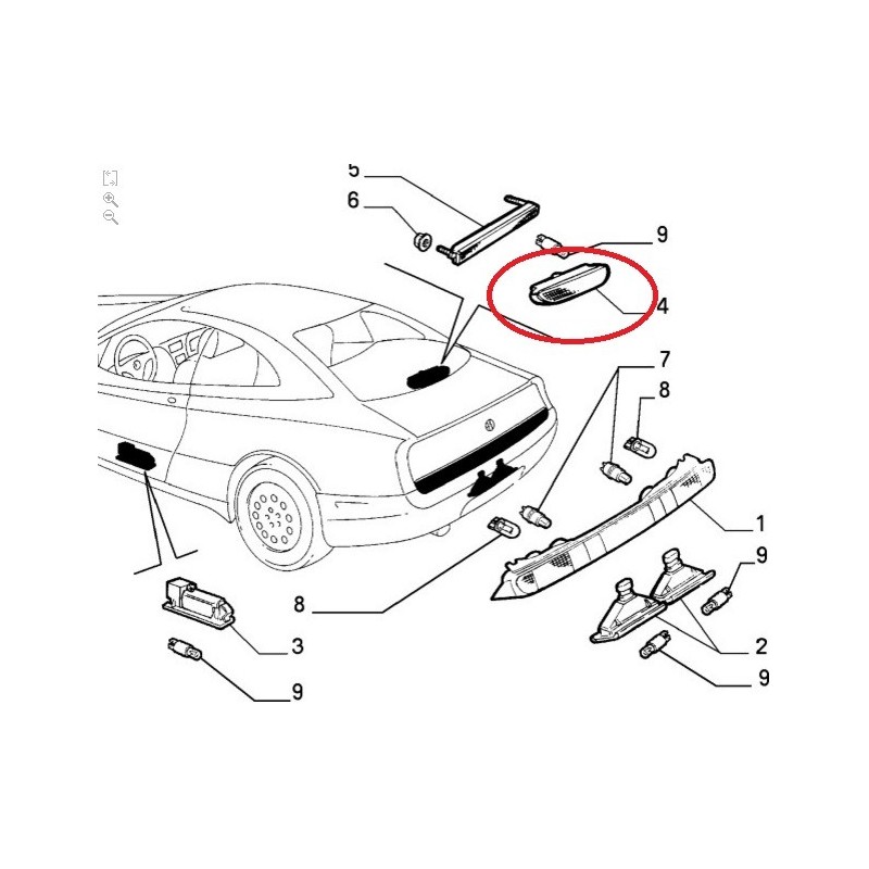 Third stop light - Alfa Romeo GTV 2,0