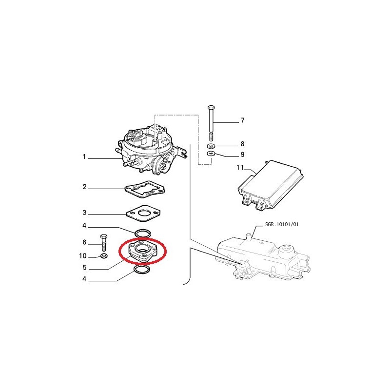 Gasket - Fiat Cinquecento / Panda / Seicento (900 cm3)