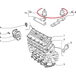 Rubber mount - Fiat Palio / Tipo / Uno / Lancia Dedra / Delta