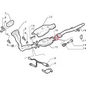 Bague d\'échappement - Fiat Panda / Tempra / Tipo / Uno / Lancia Y10