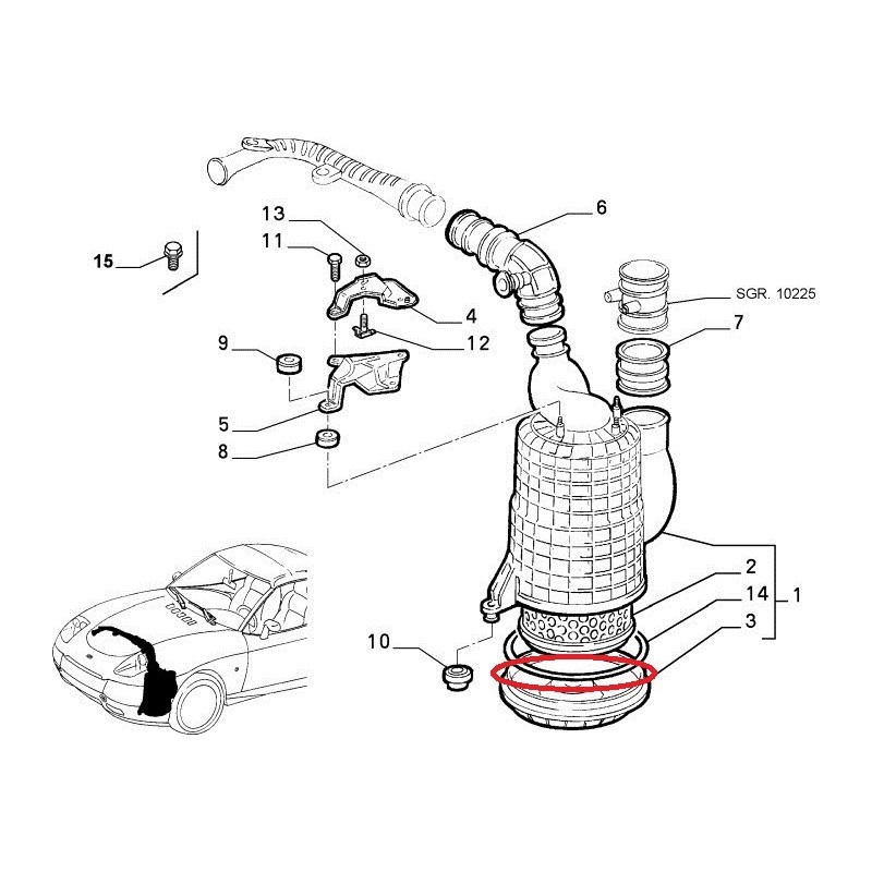 Gasket  - Fiat Barchetta