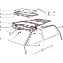 Manivelle de toit ouvrant - Fiat Uno / Lancia Y10