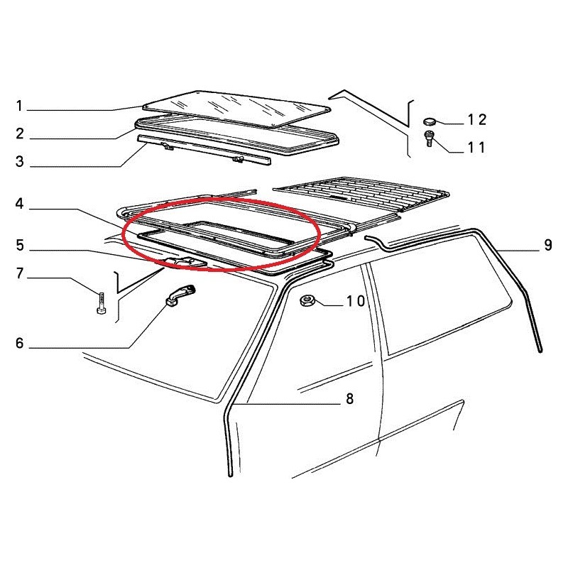 Handle - Fiat Uno / Lancia Y10